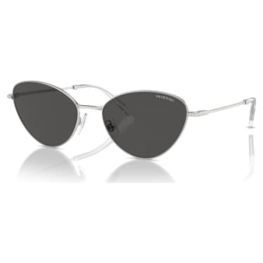 Sunglasses, Cat-eye shape, SK7014, Black - Swarovski, 5691657