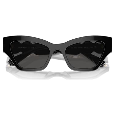 Sunglasses, Cat-Eye shape, Black - Swarovski, 5691693