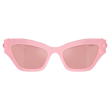 Sunglasses, Cat-eye shape, Pink - Swarovski, 5691697