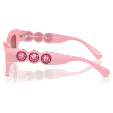 Sunglasses, Cat-eye shape, Pink - Swarovski, 5691697