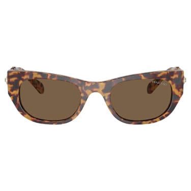 Sunglasses, Oval shape, SK6022, Brown - Swarovski, 5691701