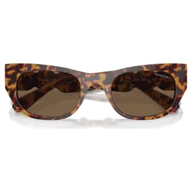 Sonnenbrille, Ovale Form, SK6022, Braun - Swarovski, 5691701