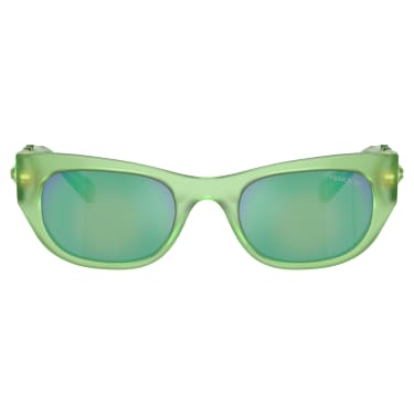 Sunglasses, Oval shape, SK6022, Green - Swarovski, 5691704