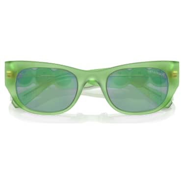 Sunglasses, Oval shape, SK6022, Green - Swarovski, 5691704