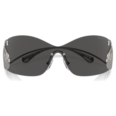 Sunglasses, Oval shape, SK7010, Yellow | Swarovski