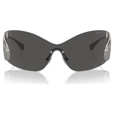 Okulary przeciwsłoneczne, Maska, Łabędź, SK7020, Szare - Swarovski, 5691705