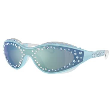 Sonnenbrille, Schwimmbrillenform, Blau - Swarovski, 5691732