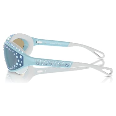 Sonnenbrille, Schwimmbrillenform, Blau - Swarovski, 5691732