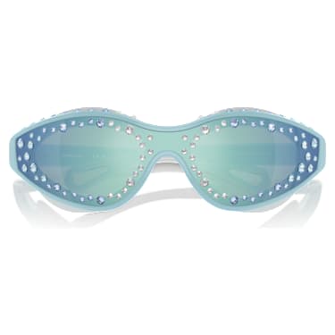 Sonnenbrille, Schwimmbrillenform, Blau - Swarovski, 5691732