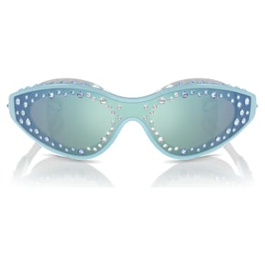 Sonnenbrille, Schwimmbrillenform, Blau - Swarovski, 5691732