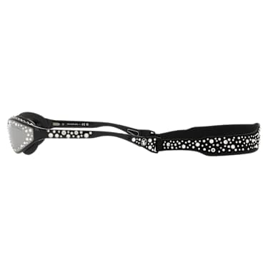 Sonnenbrille mit Band, Schwimmbrillenform, Schwarz - Swarovski, 5691733