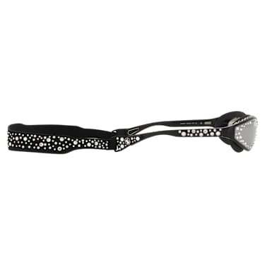 Sonnenbrille mit Band, Schwimmbrillenform, Schwarz - Swarovski, 5691733