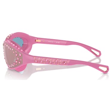 Occhiali da sole, Forma occhialini da nuoto, Rosa - Swarovski, 5691734