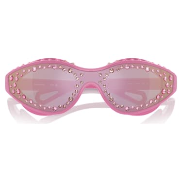 Occhiali da sole, Forma occhialini da nuoto, Rosa - Swarovski, 5691734
