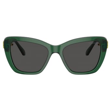 แว่นกันแดด, ทรงเหลี่ยม, SK6018, เขียว - Swarovski, 5691735