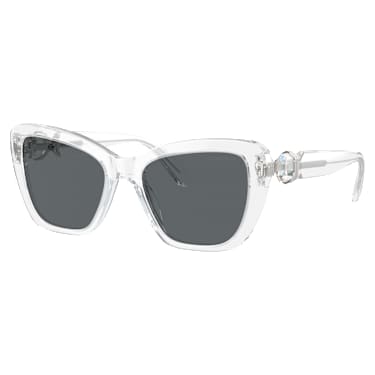 Okulary przeciwsłoneczne, Kształt kwadratowy, SK6018, Białe - Swarovski, 5691736