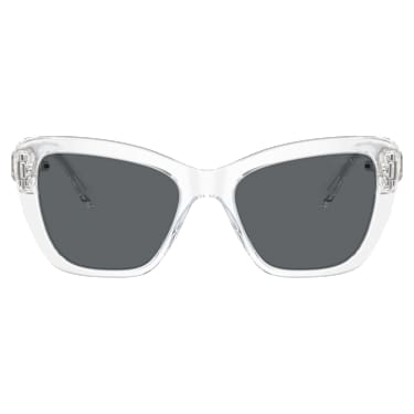 Okulary przeciwsłoneczne, Kształt kwadratowy, SK6018, Białe - Swarovski, 5691736