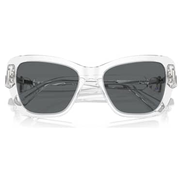Sunglasses, Square shape, SK6018, White - Swarovski, 5691736