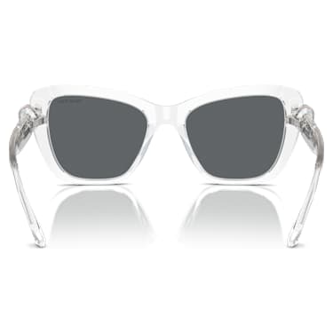 Sunglasses, Square shape, SK6018, White - Swarovski, 5691736