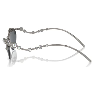 Occhiali da sole, Forma Cat-eye, SKU001, Tono argentato - Swarovski, 5691743