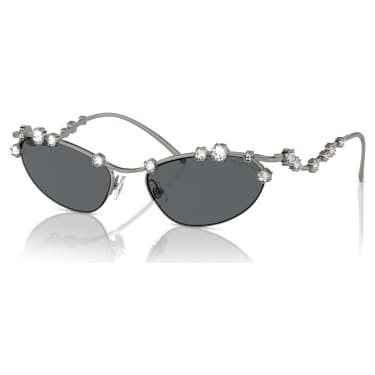 Occhiali da sole, Forma Cat-eye, SKU001, Tono argentato - Swarovski, 5691743