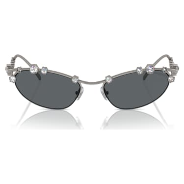 Occhiali da sole, Forma Cat-eye, SKU001, Tono argentato - Swarovski, 5691743