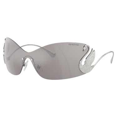 Gafas de sol, Mascarilla, Cisne, SK7020, Tono plateado - Swarovski, 5691744