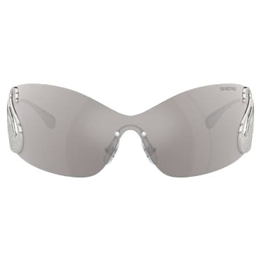 Gafas de sol, Mascarilla, Cisne, SK7020, Tono plateado - Swarovski, 5691744