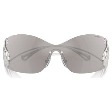 Sonnenbrille, Maske, Schwan, SK7020, Silberfarben - Swarovski, 5691744