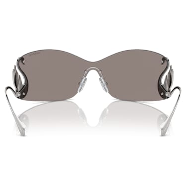 Gafas de sol, Mascarilla, Cisne, SK7020, Tono plateado - Swarovski, 5691744