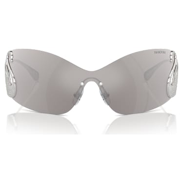 Sončna očala, Maska, Labod, SK7020, Srebrn odtenek - Swarovski, 5691744