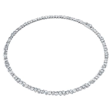 Galaxy Tennis necklace, Lab-grown diamonds 47.27 ct tw, Mixed cuts, 18K white gold - Swarovski, 5691881