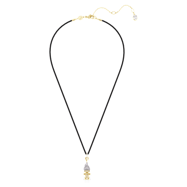 Swarovski pendant on leather cord clearance