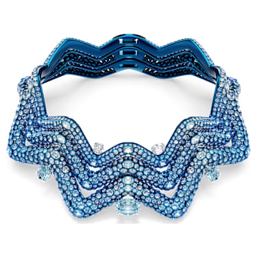 Ras-de-cou Sublima, Pièce d’exception, Tailles diverses, Bleu, Finition bleue - Swarovski, 5692094