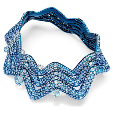 Ras-de-cou Sublima, Pièce d’exception, Tailles diverses, Bleu, Finition bleue - Swarovski, 5692094