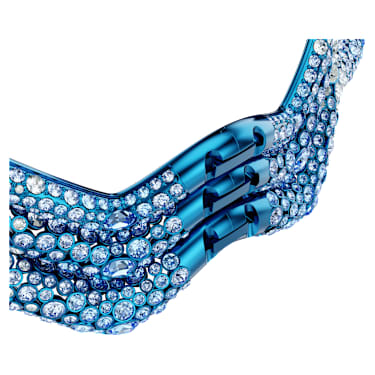 Sublima Halsband, Statement, verschiedene Schliffe, Blau, Blaues Finish - Swarovski, 5692094