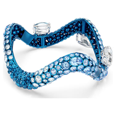 Sublima 手镯, 混合切割, 蓝色, 蓝色饰面 - Swarovski, 5692102