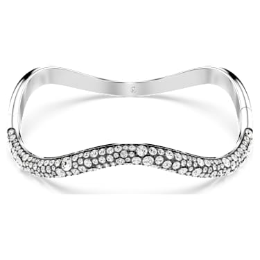 Sublima 뱅글, 라운드 컷, 화이트, 로듐 플래팅 - Swarovski, 5692104