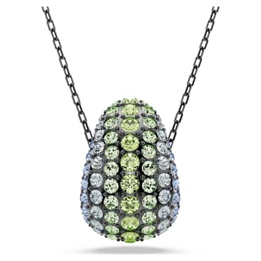 Sublima pendant, Round cut, Multicoloured, Ruthenium plated - Swarovski, 5692112