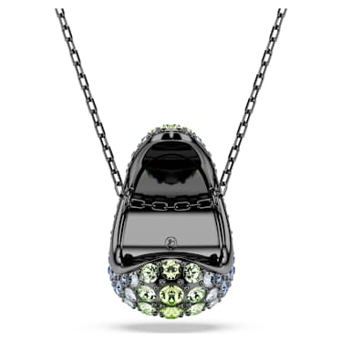 Sublima pendant, Round cut, Multicoloured, Ruthenium plated - Swarovski, 5692112