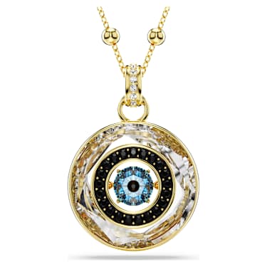 Symbolica 펜던트, 이블 아이, 미디엄, 멀티컬러, 골드 톤 플래팅 - Swarovski, 5692166