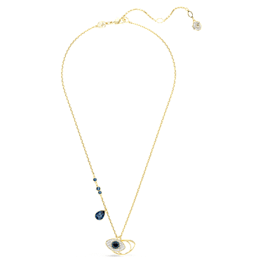 Symbolica pendant, Evil eye, Blue, 18K gold finish - Swarovski, 5692178