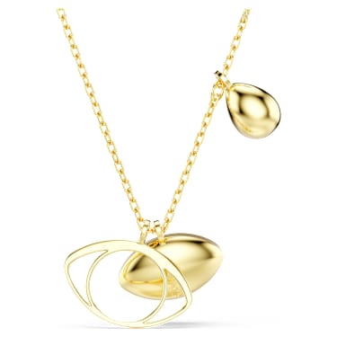 Symbolica Anhänger, Böser Blick, Blau, Goldlegierungsschicht - Swarovski, 5692178