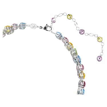 Gema 초커 네크리스, 믹스 컷, 멀티컬러, 로듐 플래팅 - Swarovski, 5692418
