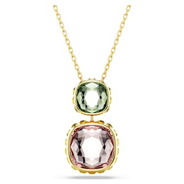 Chroma Anhänger, Kissenschliff, Mehrfarbig, Goldlegierungsschicht - Swarovski, 5692496