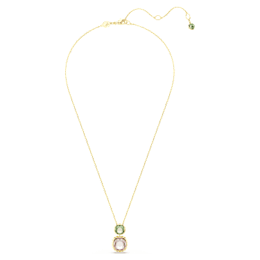 Chroma medál, Párnametszés, Többszínű, 18 kt-os aranybevonat - Swarovski, 5692496