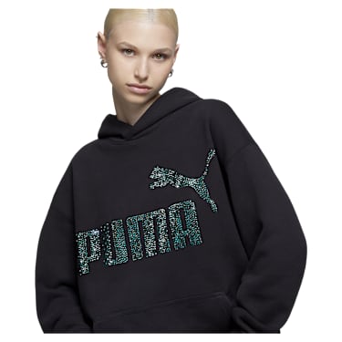 Bluza z kapturem PUMA, Czarna - Swarovski, 5692582