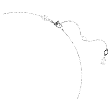 Idyllia 項鏈, 混合式切割, 雪花, 白色, 鍍白金色 - Swarovski, 5692637