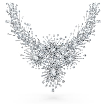 Galaxy necklace, Lab-grown diamonds 156.62 ct tw, Mixed cuts, 18K white gold - Swarovski, 5692689