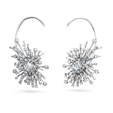 Orecchini Galaxy, Diamanti creati in laboratorio 14,67 ct tw, Taglio misto, Oro bianco 18 K - Swarovski, 5692690